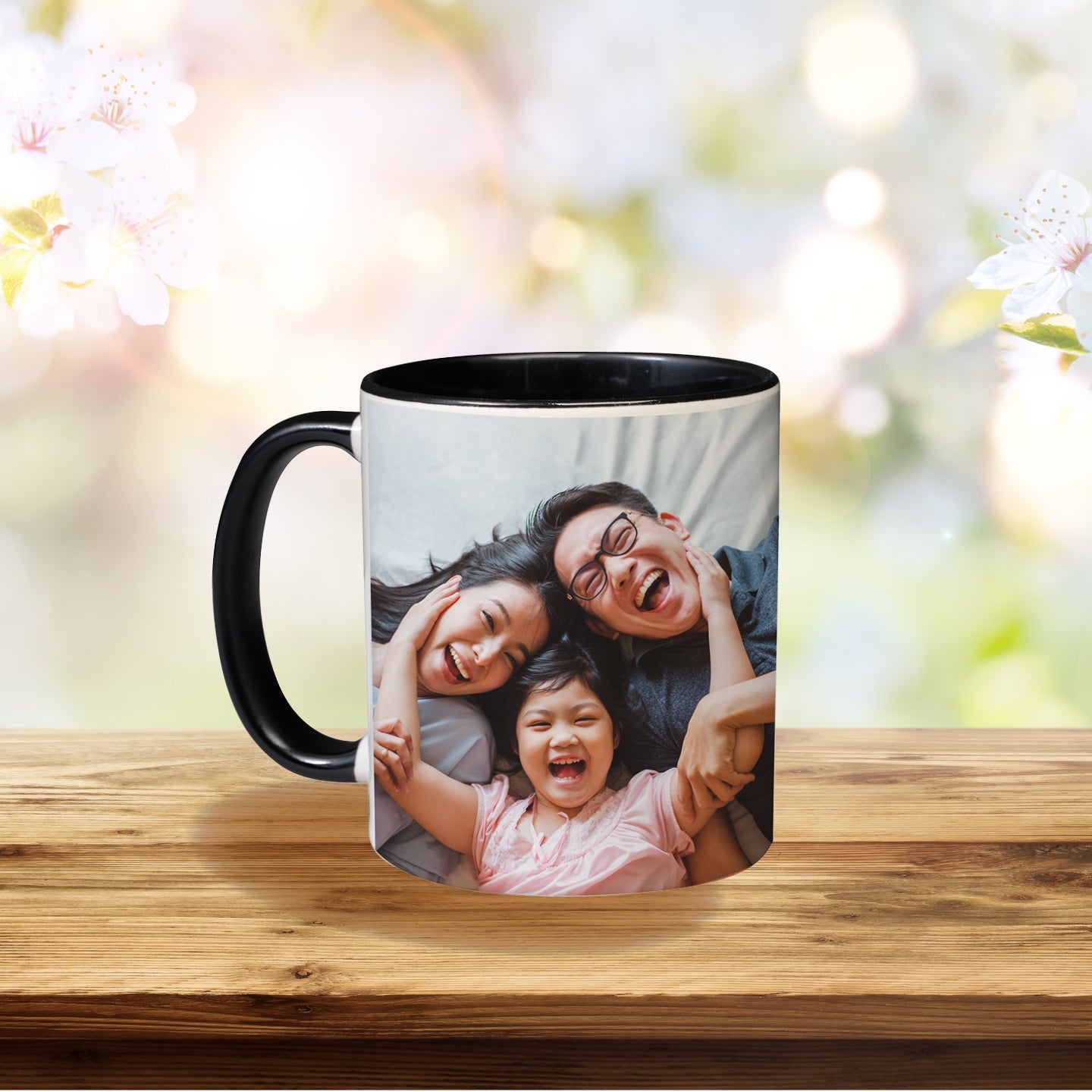 Black Coloured Photo Mug in Canada