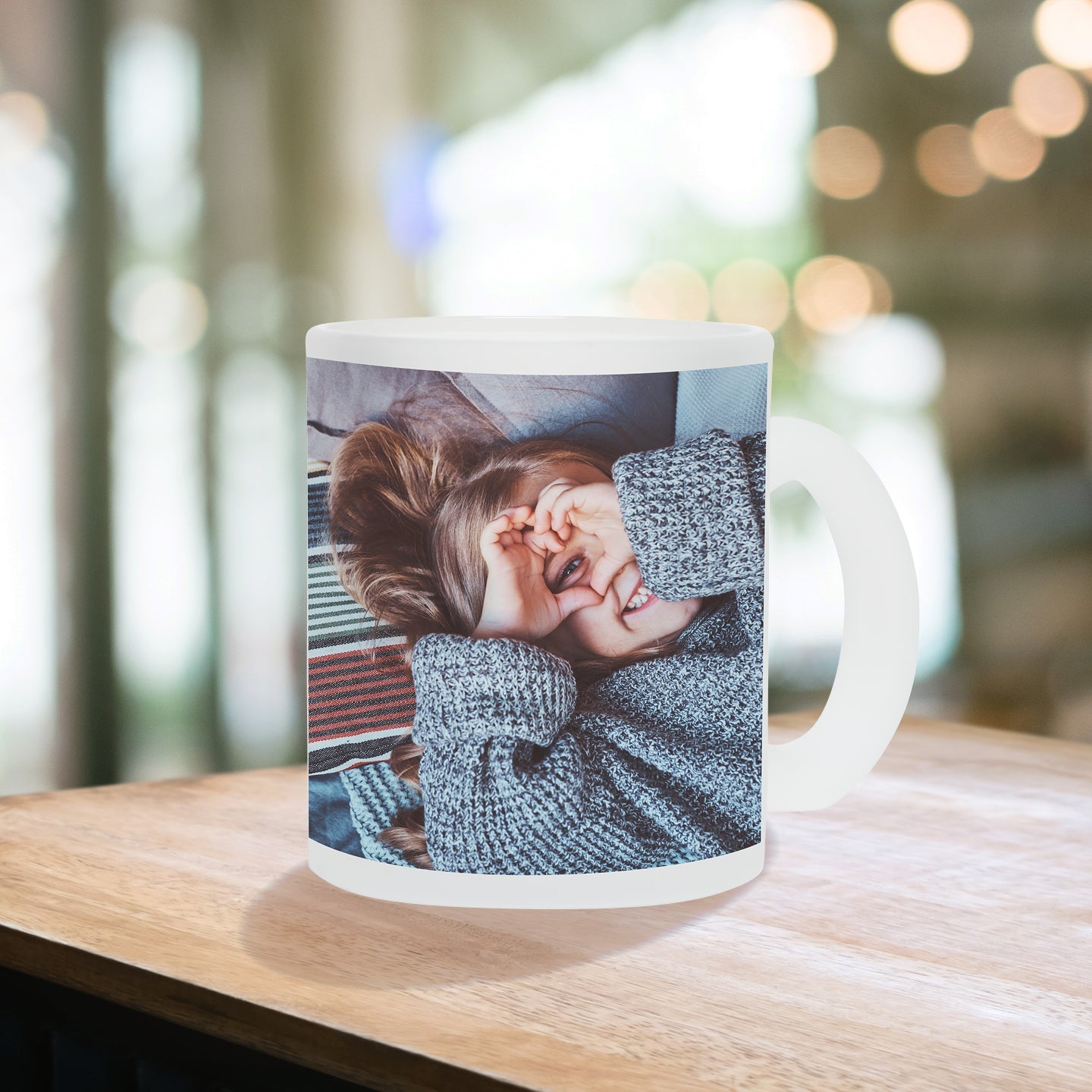 Custom Frosted Photo Mug